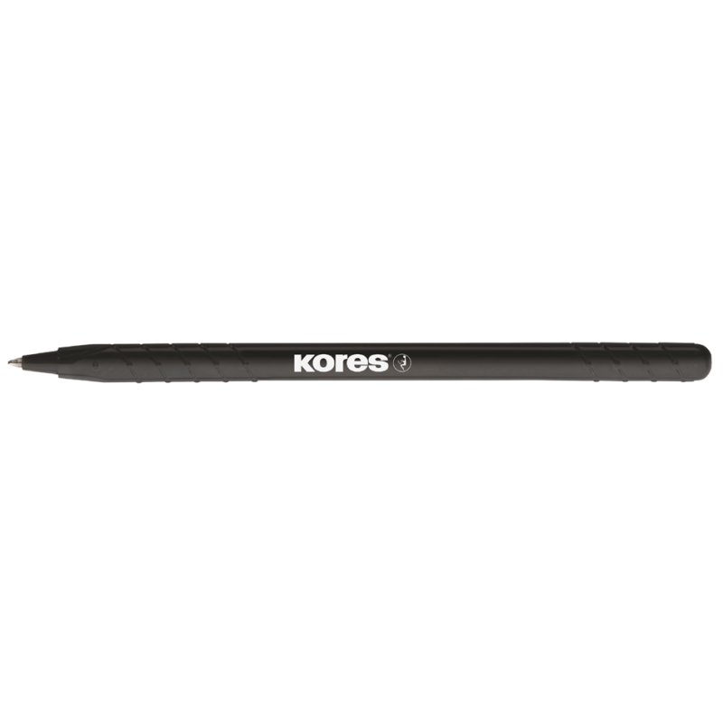 Kores stylos à bille jetables K-Pen Super Slide K0, bleu, forme triangulaire, pointe moyenne